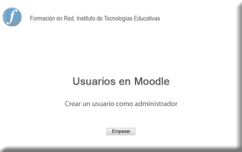 Vídeo tutorial crear un usuario como administrador