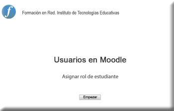 Vídeo tutorial Asignar rol estudiante