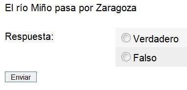 Preguntas verdadero/falso. Ejemplo