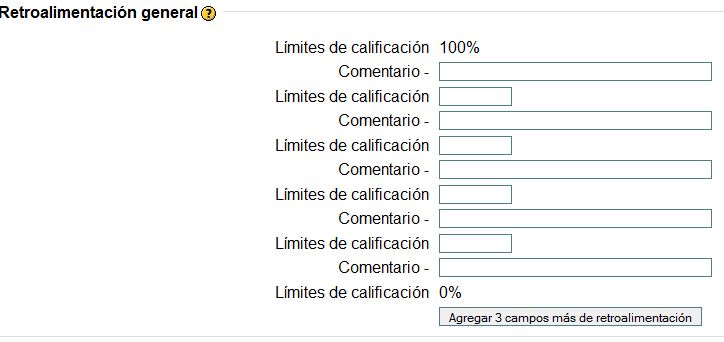 Cuestionario. Retroalimentación