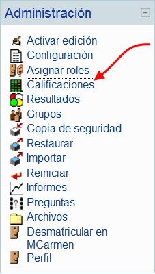 Bloque administración