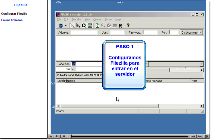 Videotutorial de Educastur sobre Fillezilla