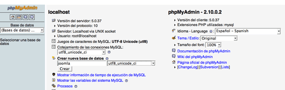 default mamp phpmyadmin address