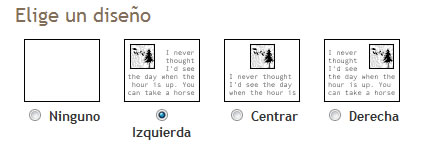 Elige un diseño