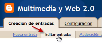Editar entradas