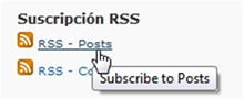 Suscripción RSS