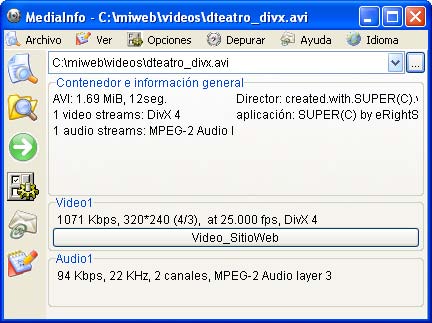 video utility mediainfo