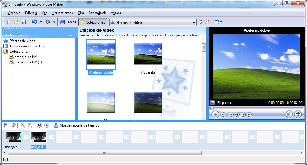 Efectos de video MOVIE MAKER 