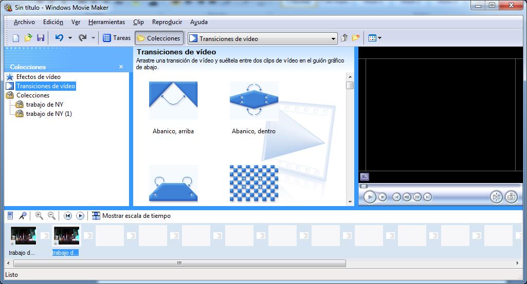 Transiciones de vídeo MOVIE MAKER 