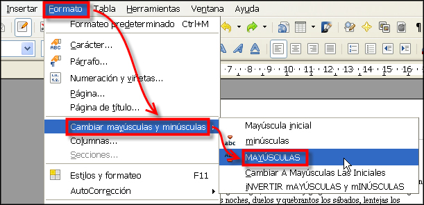 Mayúsculas