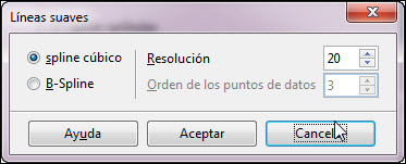 Cuadro de diálogo Líneas suaves
