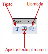 Barra de herramientas Texto