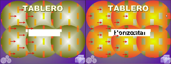 Tablero horizontal