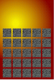 Cuadrados rellenos de bitmap y perspectiva