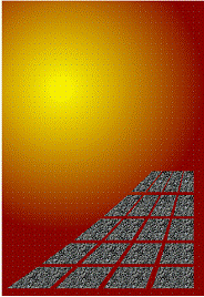 Cuadrados rellenos de bitmap y perspectiva