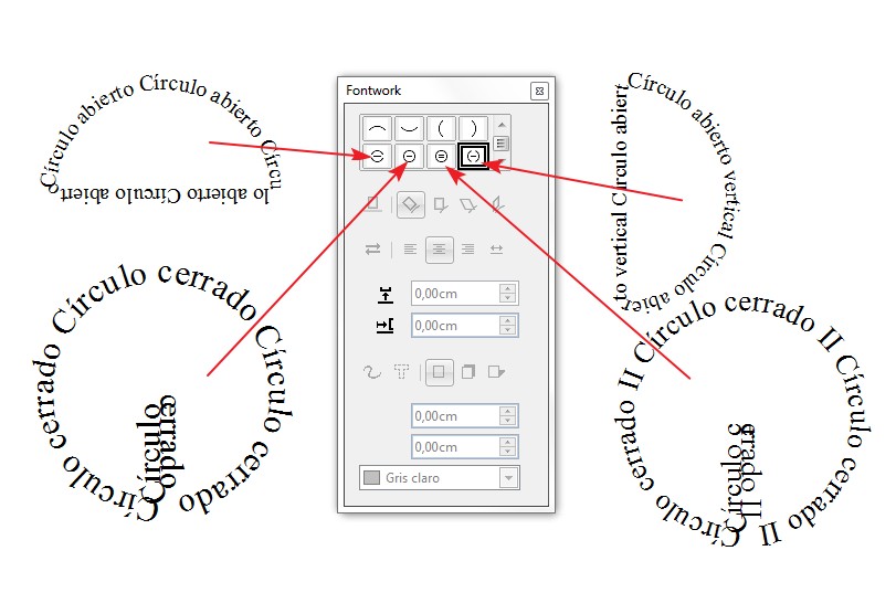 Texto circular