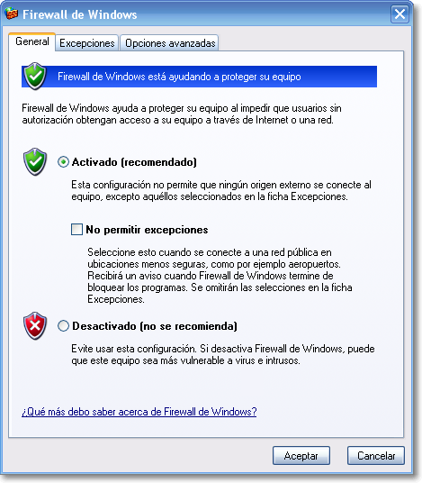 Firewall de Windows