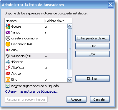 Palabra clave de búsqueda