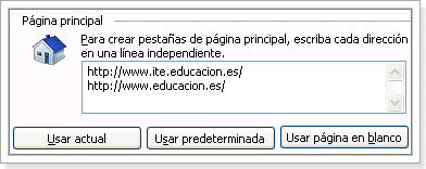 configurar página principal