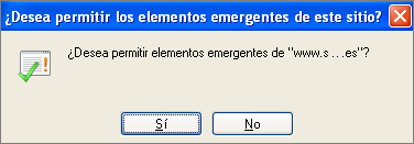 Permitir elementos emergentes