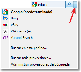 Configurar búsquedas