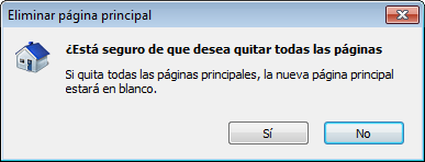 Eliminar página principal