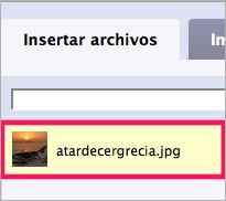 Elegir el archivo