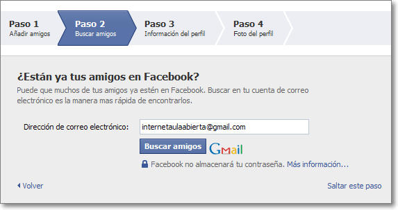 Facebook buscar amigos