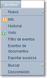 Menú Archivo